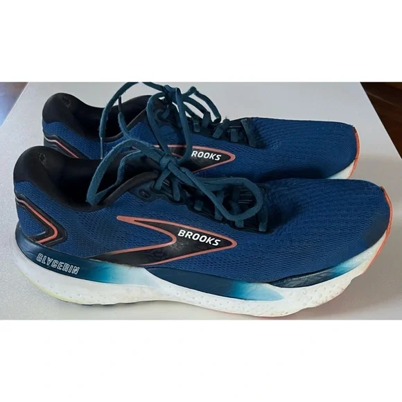 Brooks Glycerin 21 Blue Running Shoes Men’s Size 11.5 - Picture 1 of 15
